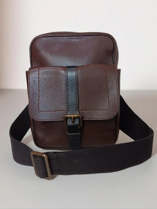 Louis Vuitton Iroquois Utah Brown Leather Messenger Bag Crossbody France ✨ Rare - Picture 10 of 16